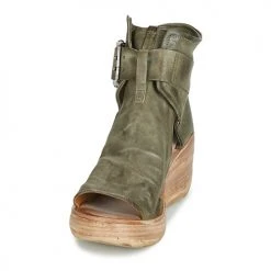 Airstep / A.S.98 NOA BUCKLE Couleur Kaki -A.S.98 Soldes 13203897 500 C