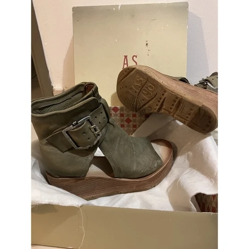 Airstep / A.S.98 Chaussure Couleur Kaki 4 Airstep / A.S.98 Chaussure Couleur Kaki – Image 2